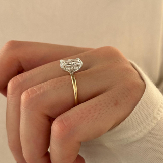 Round Halo, Pave & Split Shank Engagement Ring – 1.93 CT Lab Grown Diamond