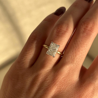 Round Halo, Pave & Split Shank Engagement Ring – 1.93 CT Lab Grown Diamond