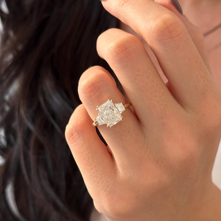 Round Halo, Pave & Split Shank Engagement Ring – 1.93 CT Lab Grown Diamond