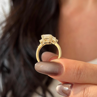 Round Halo, Pave & Split Shank Engagement Ring – 1.93 CT Lab Grown Diamond