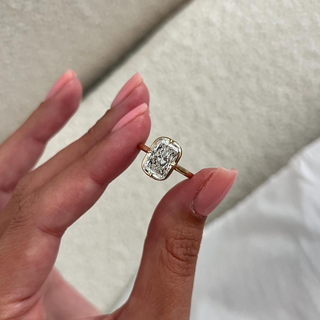 Round Halo, Pave & Split Shank Engagement Ring – 1.93 CT Lab Grown Diamond