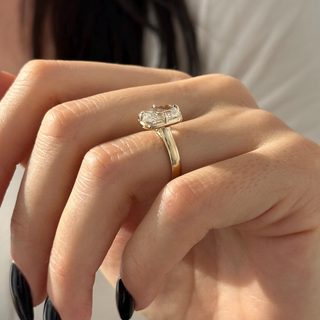 Round Halo, Pave & Split Shank Engagement Ring – 1.93 CT Lab Grown Diamond