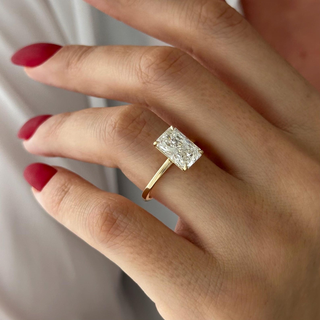 Round Halo, Pave & Split Shank Engagement Ring – 1.93 CT Lab Grown Diamond