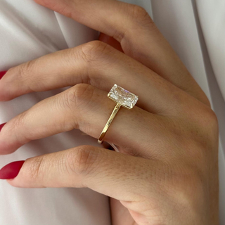 Round Halo, Pave & Split Shank Engagement Ring – 1.93 CT Lab Grown Diamond