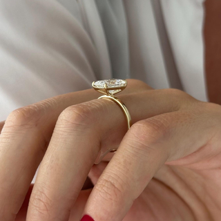 Round Halo, Pave & Split Shank Engagement Ring – 1.93 CT Lab Grown Diamond