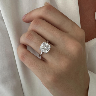 Round Halo, Pave & Split Shank Engagement Ring – 1.93 CT Lab Grown Diamond