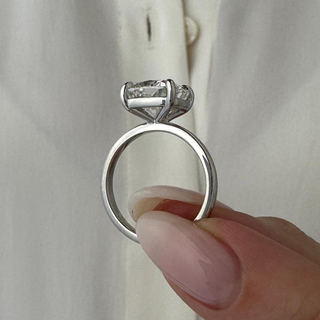 Round Halo, Pave & Split Shank Engagement Ring – 1.93 CT Lab Grown Diamond