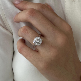 Round Halo, Pave & Split Shank Engagement Ring – 1.93 CT Lab Grown Diamond