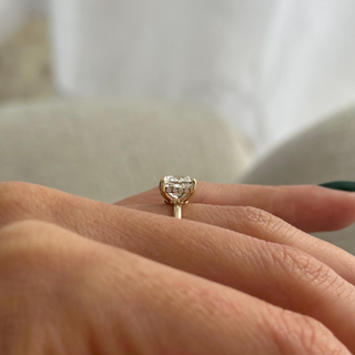Round Halo, Pave & Split Shank Engagement Ring – 1.93 CT Lab Grown Diamond
