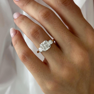 Round Halo, Pave & Split Shank Engagement Ring – 1.93 CT Lab Grown Diamond