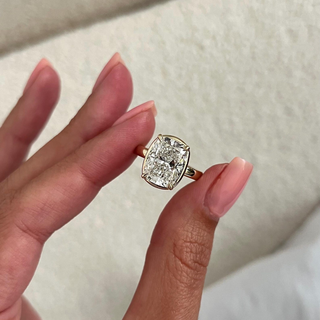 Round Halo, Pave & Split Shank Engagement Ring – 1.93 CT Lab Grown Diamond