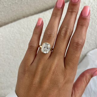 Round Halo, Pave & Split Shank Engagement Ring – 1.93 CT Lab Grown Diamond