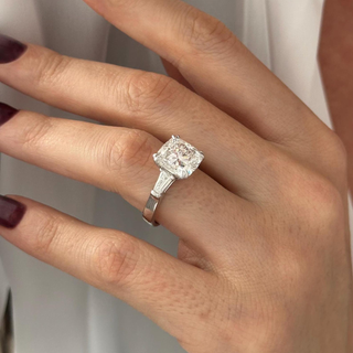 Round Halo, Pave & Split Shank Engagement Ring – 1.93 CT Lab Grown Diamond