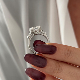 Round Halo, Pave & Split Shank Engagement Ring – 1.93 CT Lab Grown Diamond