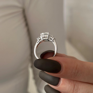 Round Halo, Pave & Split Shank Engagement Ring – 1.93 CT Lab Grown Diamond