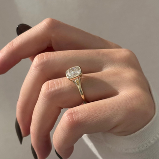 Round Halo, Pave & Split Shank Engagement Ring – 1.93 CT Lab Grown Diamond