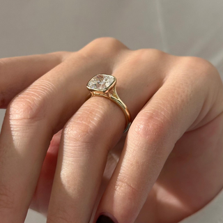 Round Halo, Pave & Split Shank Engagement Ring – 1.93 CT Lab Grown Diamond