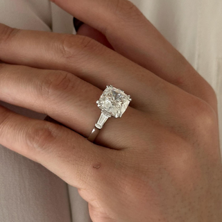 Round Halo, Pave & Split Shank Engagement Ring – 1.93 CT Lab Grown Diamond