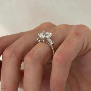 Round Halo, Pave & Split Shank Engagement Ring – 1.93 CT Lab Grown Diamond