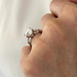 Round Halo, Pave & Split Shank Engagement Ring – 1.93 CT Lab Grown Diamond