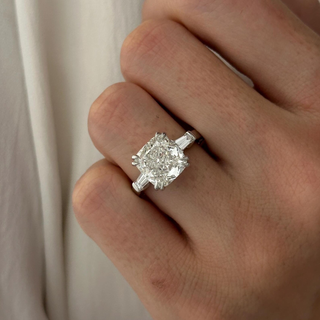 Round Halo, Pave & Split Shank Engagement Ring – 1.93 CT Lab Grown Diamond