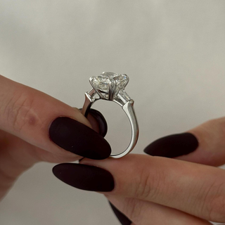 Round Halo, Pave & Split Shank Engagement Ring – 1.93 CT Lab Grown Diamond