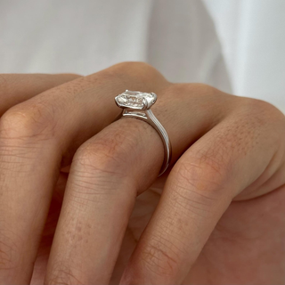 Round Halo, Pave & Split Shank Engagement Ring – 1.93 CT Lab Grown Diamond