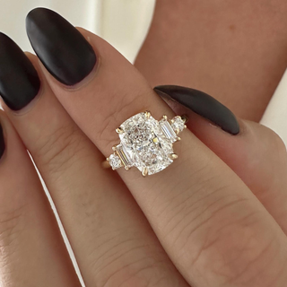 Round Halo, Pave & Split Shank Engagement Ring – 1.93 CT Lab Grown Diamond