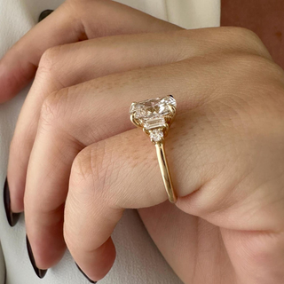 Round Halo, Pave & Split Shank Engagement Ring – 1.93 CT Lab Grown Diamond