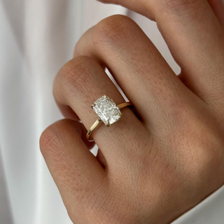 Round Halo, Pave & Split Shank Engagement Ring – 1.93 CT Lab Grown Diamond