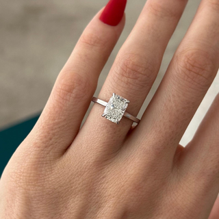 Round Halo, Pave & Split Shank Engagement Ring – 1.93 CT Lab Grown Diamond