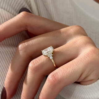 Round Halo, Pave & Split Shank Engagement Ring – 1.93 CT Lab Grown Diamond