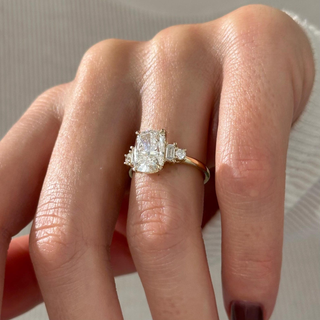 Round Halo, Pave & Split Shank Engagement Ring – 1.93 CT Lab Grown Diamond