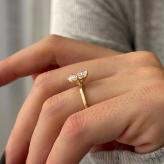 Round Halo, Pave & Split Shank Engagement Ring – 1.93 CT Lab Grown Diamond