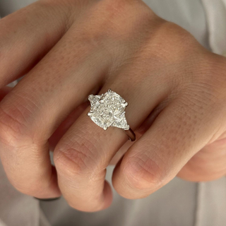 Round Halo, Pave & Split Shank Engagement Ring – 1.93 CT Lab Grown Diamond