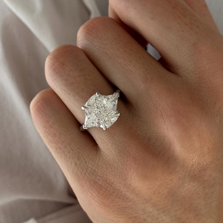 Round Halo, Pave & Split Shank Engagement Ring – 1.93 CT Lab Grown Diamond