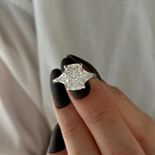 Round Halo, Pave & Split Shank Engagement Ring – 1.93 CT Lab Grown Diamond