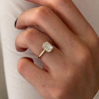 Round Halo, Pave & Split Shank Engagement Ring – 1.93 CT Lab Grown Diamond