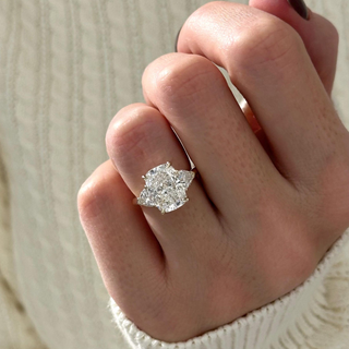 Round Halo, Pave & Split Shank Engagement Ring – 1.93 CT Lab Grown Diamond