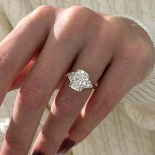 Round Halo, Pave & Split Shank Engagement Ring – 1.93 CT Lab Grown Diamond