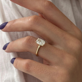 Round Halo, Pave & Split Shank Engagement Ring – 1.93 CT Lab Grown Diamond
