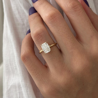 Round Halo, Pave & Split Shank Engagement Ring – 1.93 CT Lab Grown Diamond