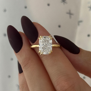 Round Halo, Pave & Split Shank Engagement Ring – 1.93 CT Lab Grown Diamond