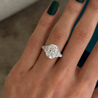 Round Halo, Pave & Split Shank Engagement Ring – 1.93 CT Lab Grown Diamond