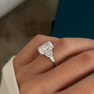 Round Halo, Pave & Split Shank Engagement Ring – 1.93 CT Lab Grown Diamond