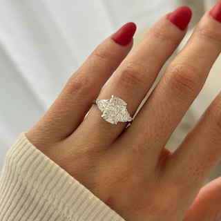 Round Halo, Pave & Split Shank Engagement Ring – 1.93 CT Lab Grown Diamond