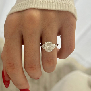 Round Halo, Pave & Split Shank Engagement Ring – 1.93 CT Lab Grown Diamond
