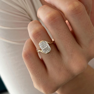 Round Halo, Pave & Split Shank Engagement Ring – 1.93 CT Lab Grown Diamond