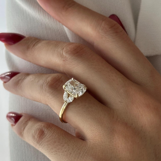 Round Halo, Pave & Split Shank Engagement Ring – 1.93 CT Lab Grown Diamond