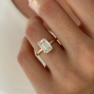 Round Halo, Pave & Split Shank Engagement Ring – 1.93 CT Lab Grown Diamond